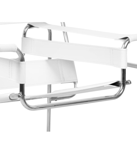 Fotel IVAN biały - ekoskóra