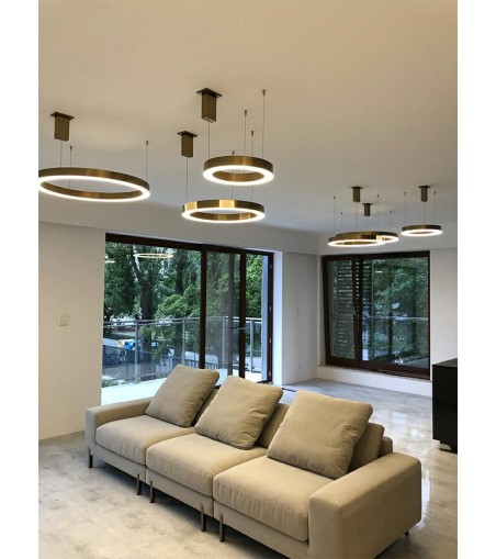 MOOSEE lampa wisząca RING 60 złota