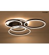 MOOSEE lampa sufitowa / plafon RINGS 5    czarna
