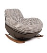 Fotel bujany FATTY brązowa pepitka