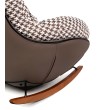 Fotel bujany FATTY brązowa pepitka