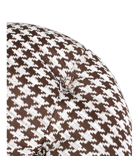 Fotel bujany FATTY brązowa pepitka