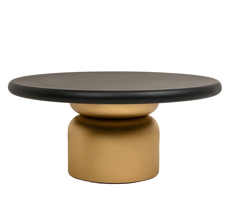 MaMaison stolik kawowy LEONARDO 91 złoty  / czarny