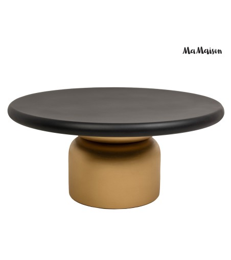 MaMaison stolik kawowy LEONARDO 91 złoty  / czarny