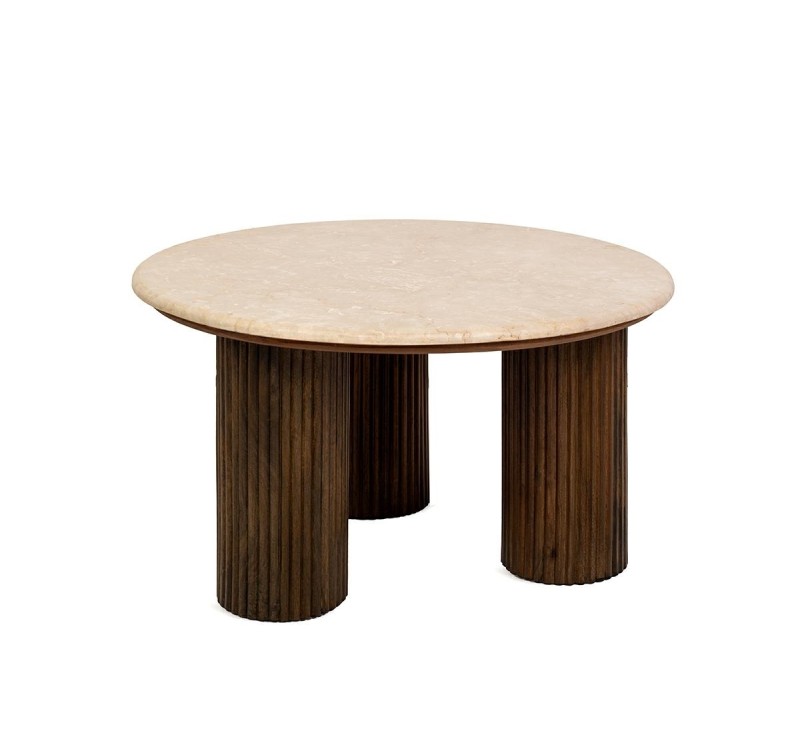 MaMaison stolik kawowy RAGNO 68 marmur    / drewno