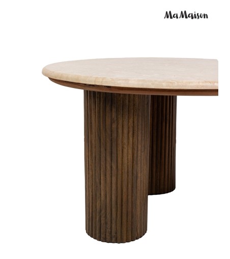 MaMaison stolik kawowy RAGNO 68 marmur    / drewno