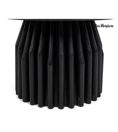 MaMaison stolik kawowy LEVANTE 75 czarny  marmur / drewno