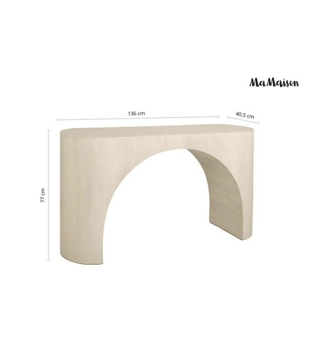 MaMaison konsola ICARO 136 beżowa /       drewno