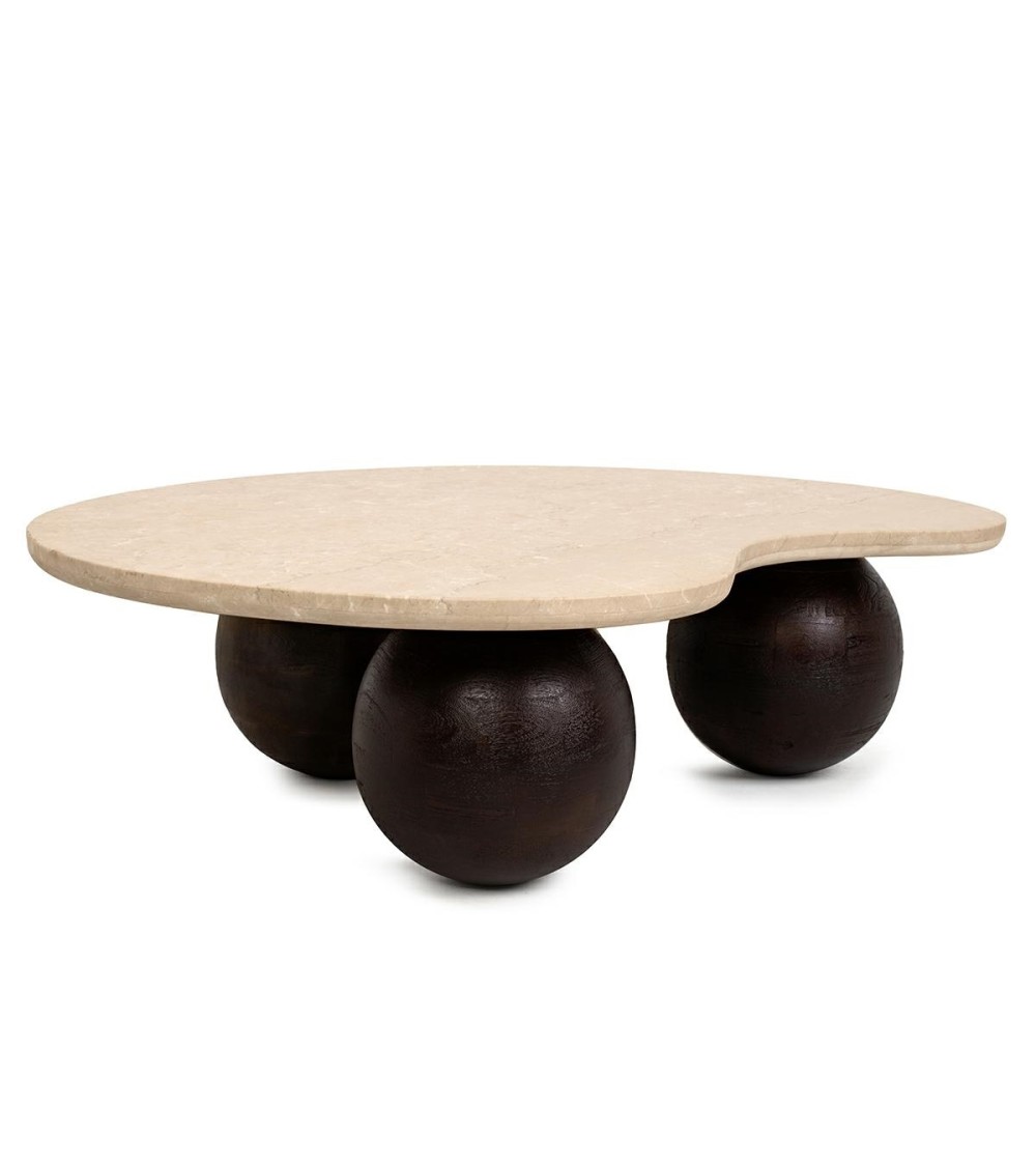 MaMaison stolik kawowy ORGANIC 106        trawertyn / drewno