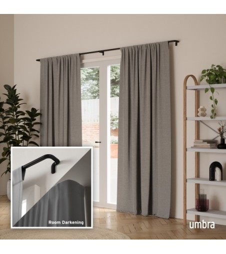 UMBRA karnisz TWILIGHT 168 - 365 cm       czarny mat