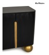 MaMaison komoda ORGANIC SHORT 89 czarna   / złota / drewno