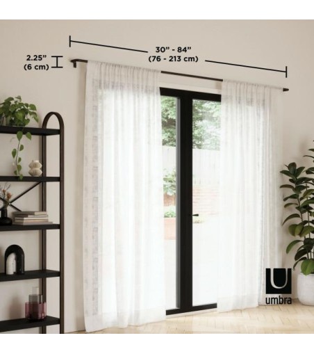 UMBRA karnisz TWILIGHT 76 - 213 cm        czarny mat