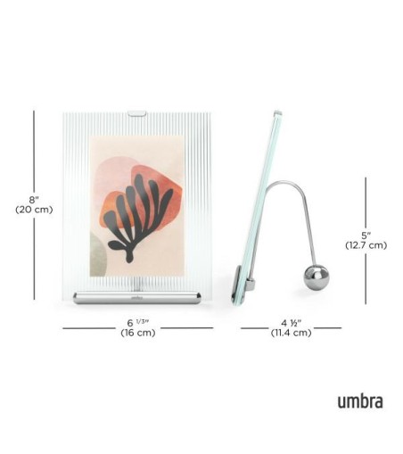 UMBRA ramka na zdjęcia FLUTE 4x6 srebrna
