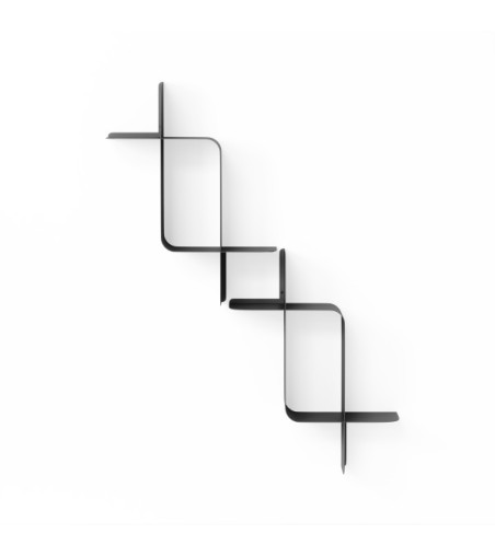 UMBRA zestaw 2 półek ściennych MONTAGE    czarny