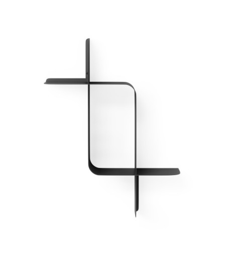 UMBRA zestaw 2 półek ściennych MONTAGE    czarny