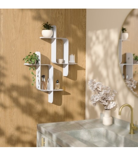 UMBRA zestaw 2 półek ściennych MONTAGE    biały