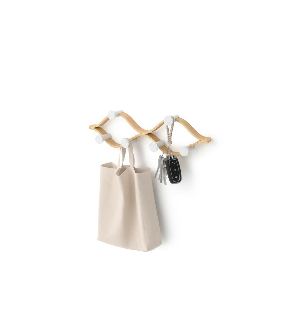 UMBRA wieszak MONTAGE 6 biały /           naturalny
