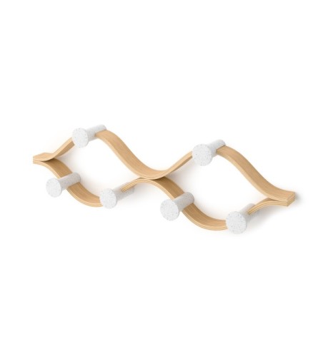 UMBRA wieszak MONTAGE 6 biały /           naturalny