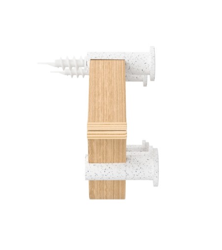 UMBRA wieszak MONTAGE 6 biały /           naturalny