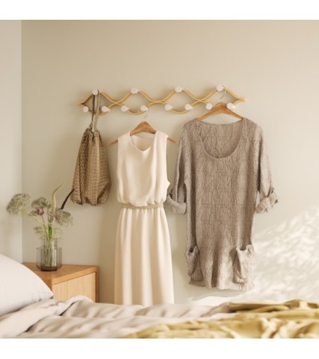 UMBRA wieszak MONTAGE 6 biały /           naturalny