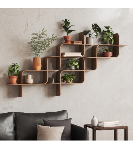 UMBRA półka ścienna MONTAGE               ciemnobrązowa