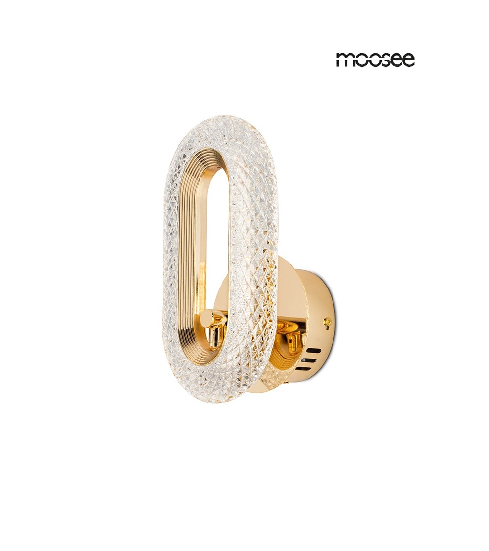 MOOSEE lampa ścienna JEWEL złota