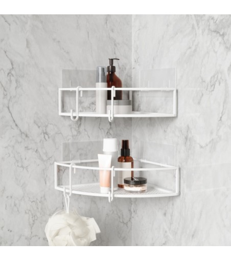 UMBRA zestaw 2 półek narożnych CUBIKO     biały