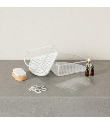 UMBRA zestaw 2 półek narożnych CUBIKO     biały