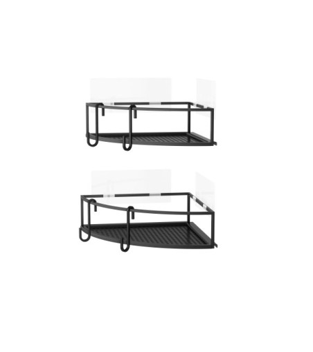 UMBRA zestaw 2 półek narożnych CUBIKO     czarny