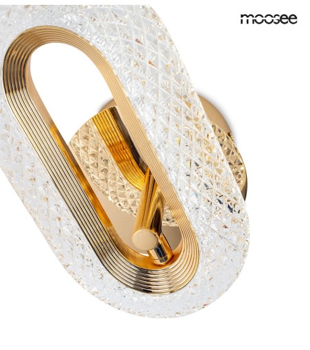 MOOSEE lampa ścienna JEWEL złota