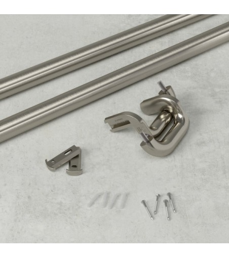 UMBRA karnisz TWILIGHT 168 - 365 cm       srebrny