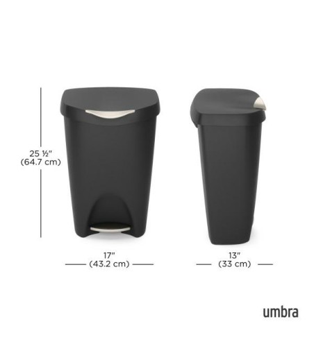UMBRA kosz na śmieci BRIM czarny