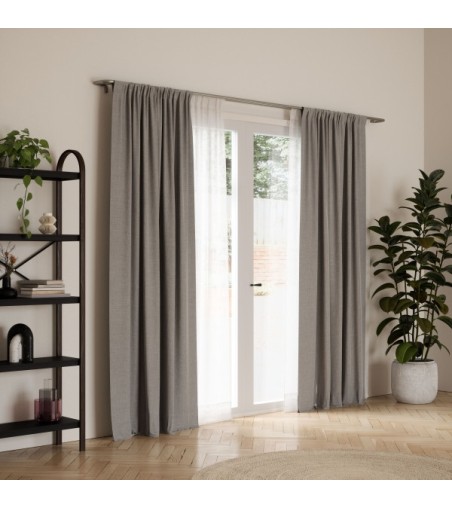 UMBRA karnisz TWILIGHT DOUBLE 168 - 365   cm srebrny