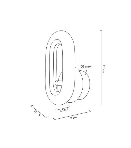 MOOSEE lampa ścienna JEWEL złota