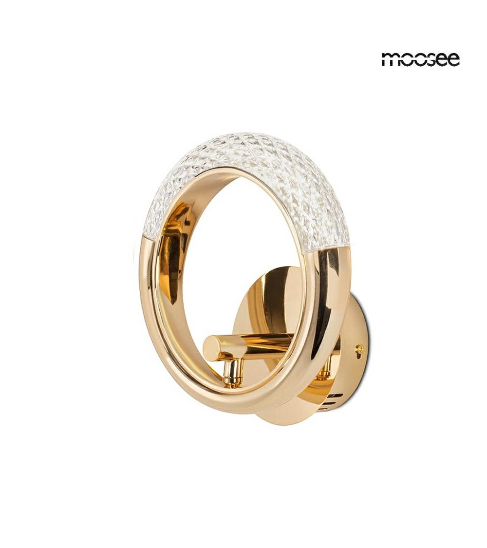 MOOSEE lampa ścienna HELIOS złota