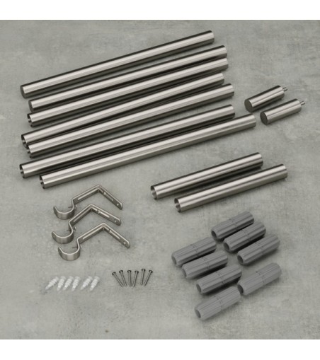 UMBRA karnisz ZEN 163 - 325 cm srebrny