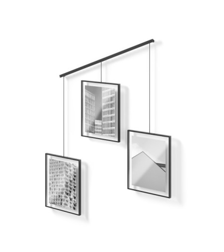 UMBRA zestaw 3 ramek do zdjęć EXHIBIT     8-10 cm czarny