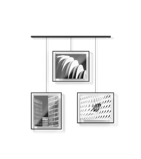 UMBRA zestaw 3 ramek do zdjęć EXHIBIT     8-10 cm czarny