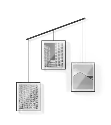 UMBRA zestaw 3 ramek do zdjęć EXHIBIT     8-10 cm czarny