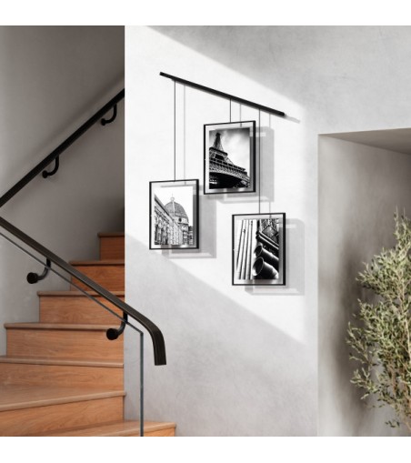 UMBRA zestaw 3 ramek do zdjęć EXHIBIT     8-10 cm czarny