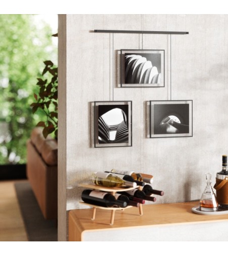 UMBRA zestaw 3 ramek do zdjęć EXHIBIT     8-10 cm czarny