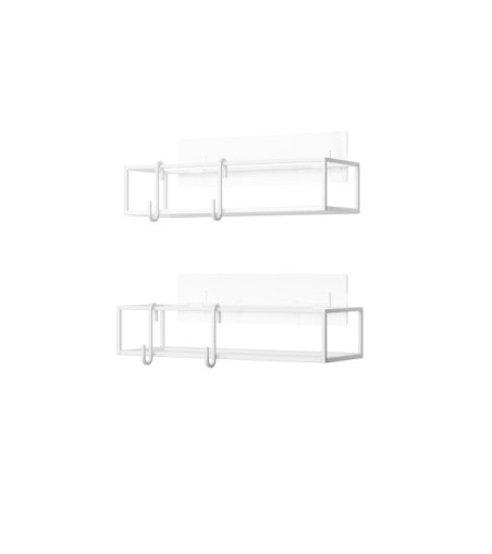 UMBRA zestaw 2 półek prysznicowych        CUBIKO biały