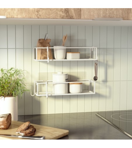 UMBRA zestaw 2 półek prysznicowych        CUBIKO biały