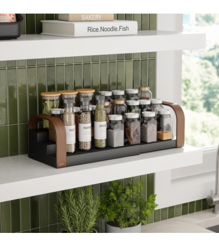 UMBRA półka na przyprawy BELLWOOD czarna  / brązowa