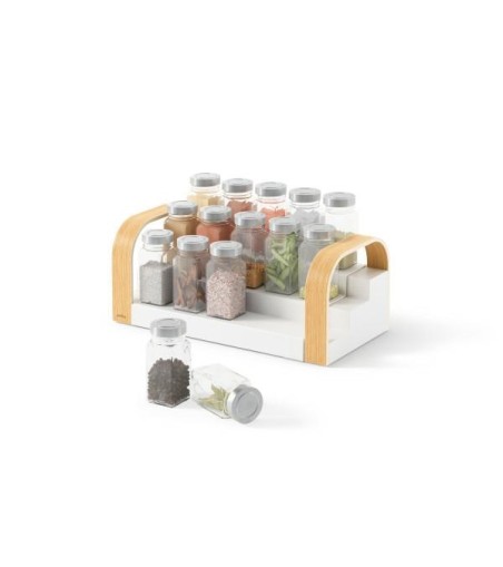 UMBRA półka na przyprawy BELLWOOD biała   / jasnobrązowa