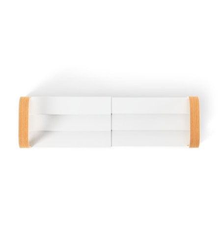 UMBRA półka na przyprawy BELLWOOD biała   / jasnobrązowa