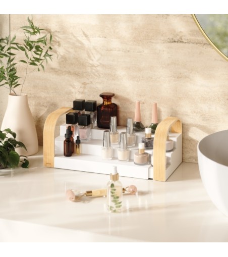 UMBRA półka na przyprawy BELLWOOD biała   / jasnobrązowa