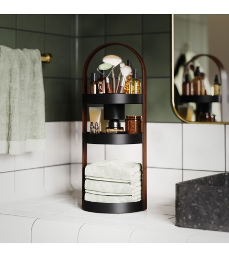 UMBRA organizer na kosmetyki BELLWOOD     czarny / brązowy