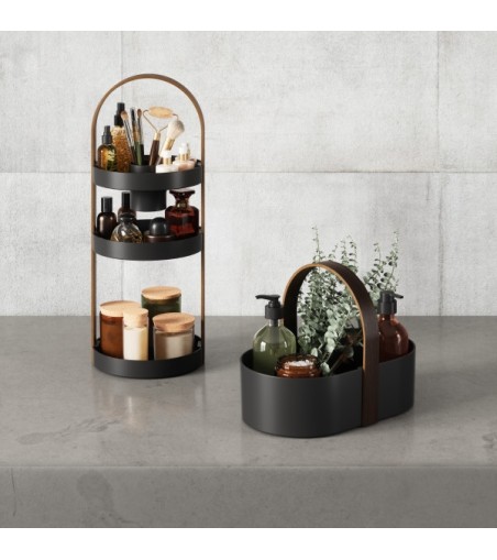 UMBRA organizer na kosmetyki BELLWOOD     czarny / brązowy