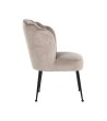 RICHMOND krzesło PIPPA KHAKI - welur,     podstawa czarna